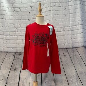 Long Sleeve Crew Neck Express Yourself Graphic T-Shirt - Cat & Jack S (6/7) NWT